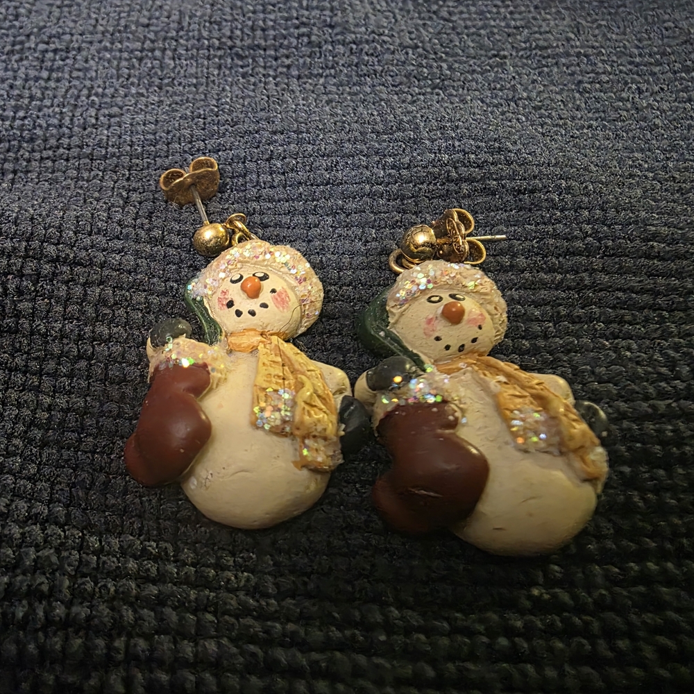 Festive Snowman Earrings